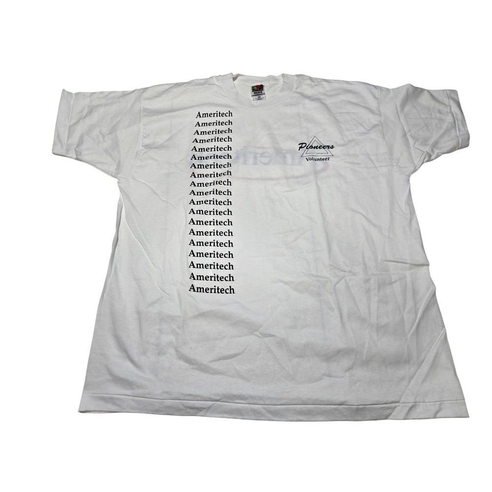 Vintage Ameritech T-Shirt Mens XXL White Fruit of the Loom USA Telecom